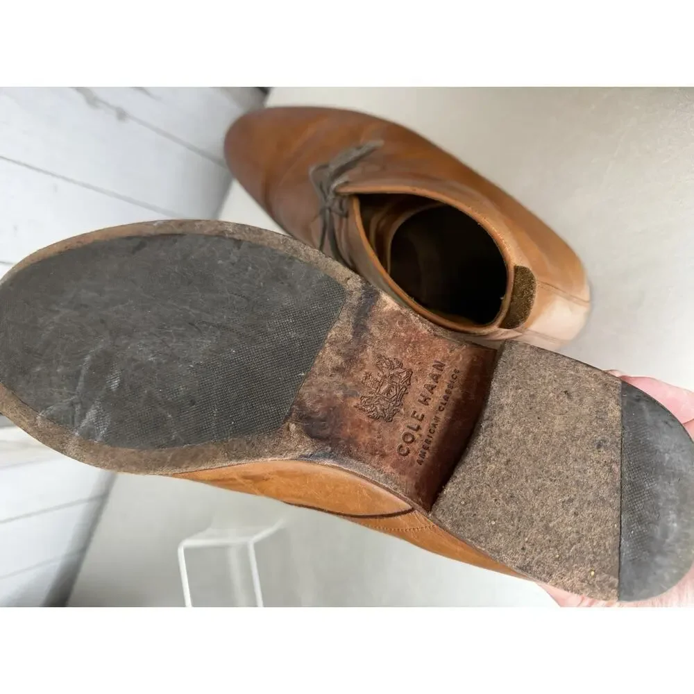 COLE HAAN GRAMERCY CHUKKA BOOT TAN Leather Size 10